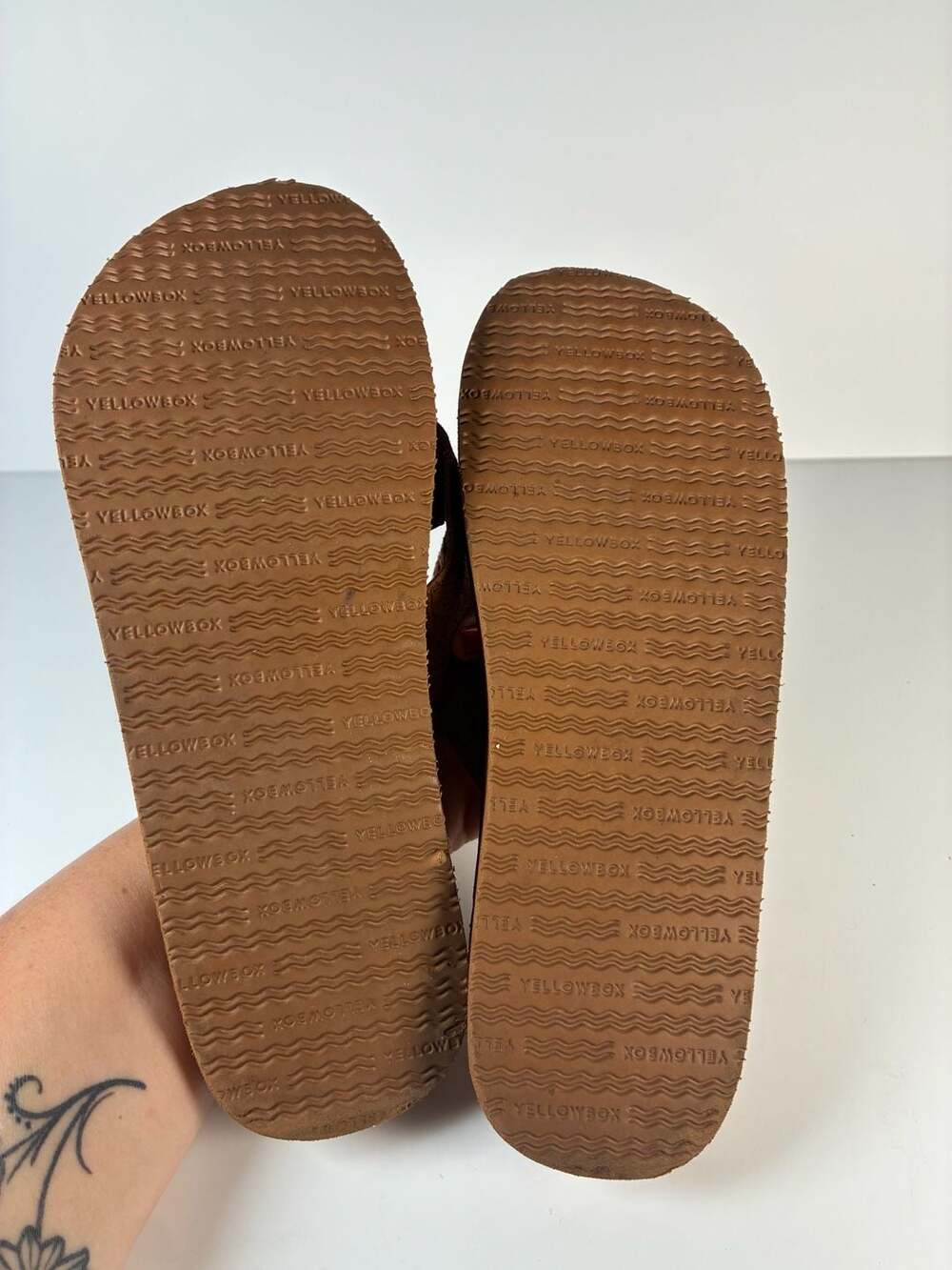 Yellow Box Chellie Platform Thong Sandals in Tan - Picture 9 of 9